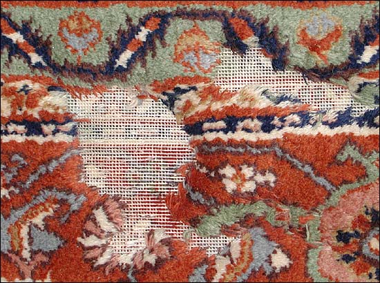 Rug Damage Jacobsen Oriental Rugs, How Much Does It Cost To Repair A Persian Rug